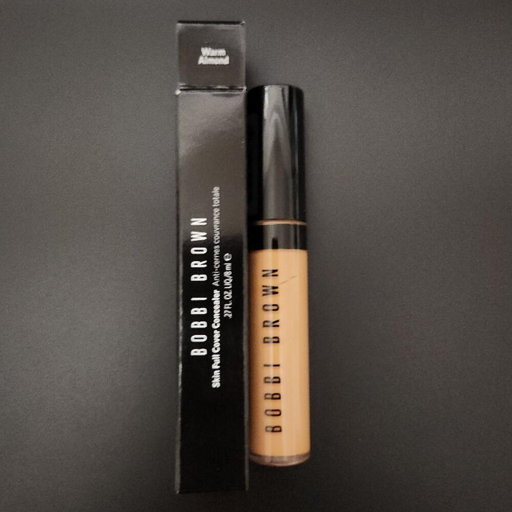 NIB Bobbi Brown Skin Full Cover Concealer WARM ALMOND .27 oz Full Size